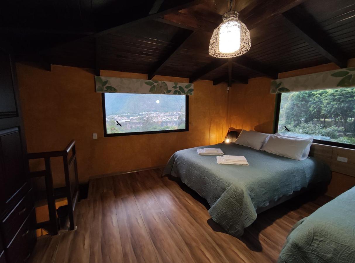 "Casa Verde" En Banos De Agua Santa Con Vista Al Volcan Tungurahua Exterior foto