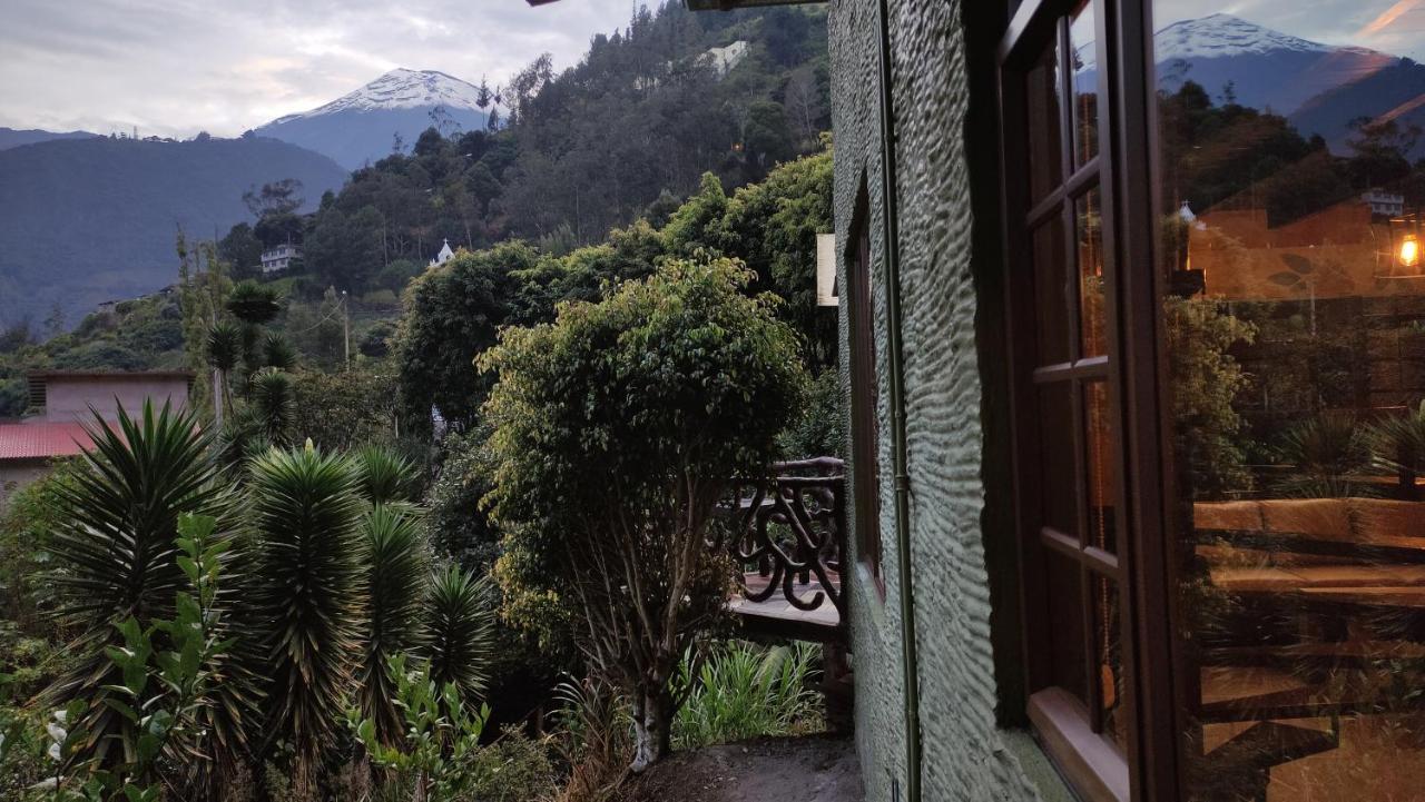 "Casa Verde" En Banos De Agua Santa Con Vista Al Volcan Tungurahua Exterior foto