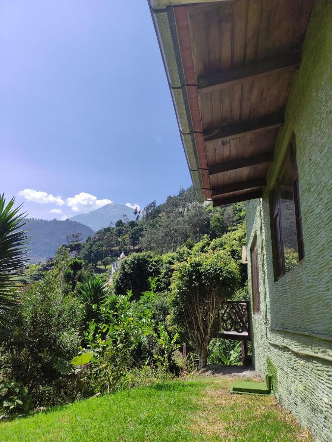 "Casa Verde" En Banos De Agua Santa Con Vista Al Volcan Tungurahua Exterior foto